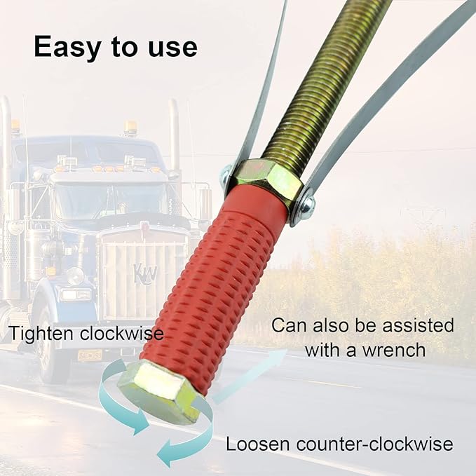 Oil Filter Wrench Removal Tool Heavy Duty Adjustable Strap 9-15 cm Diameter for Truck Excavators
