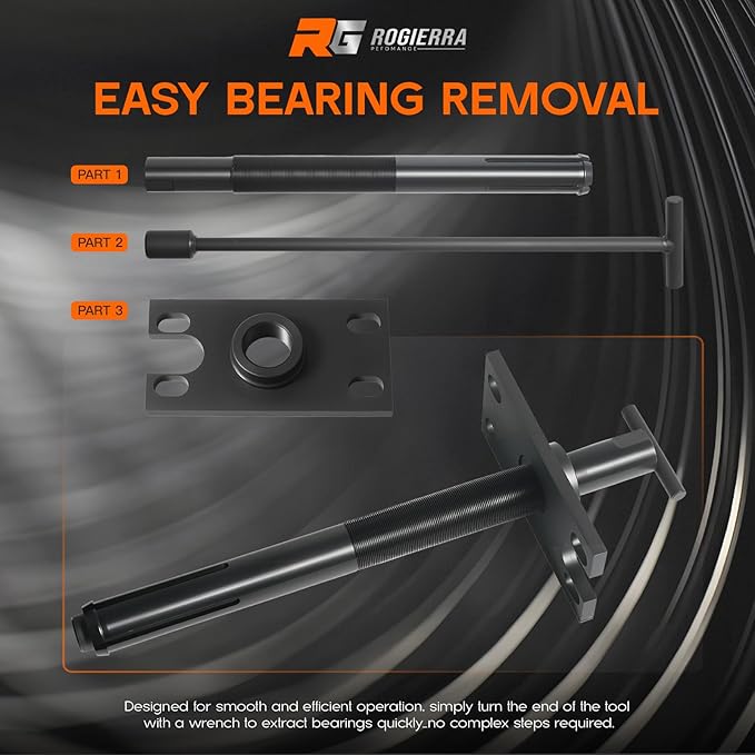 Gimbal Bearing Puller and Installer Tool Kit for Mercruiser Alpha, Alpha 1, MR, Bravo, OMC & Volvo - Heavy Duty Carbon Steel Marine Bearing Remover/Extractor