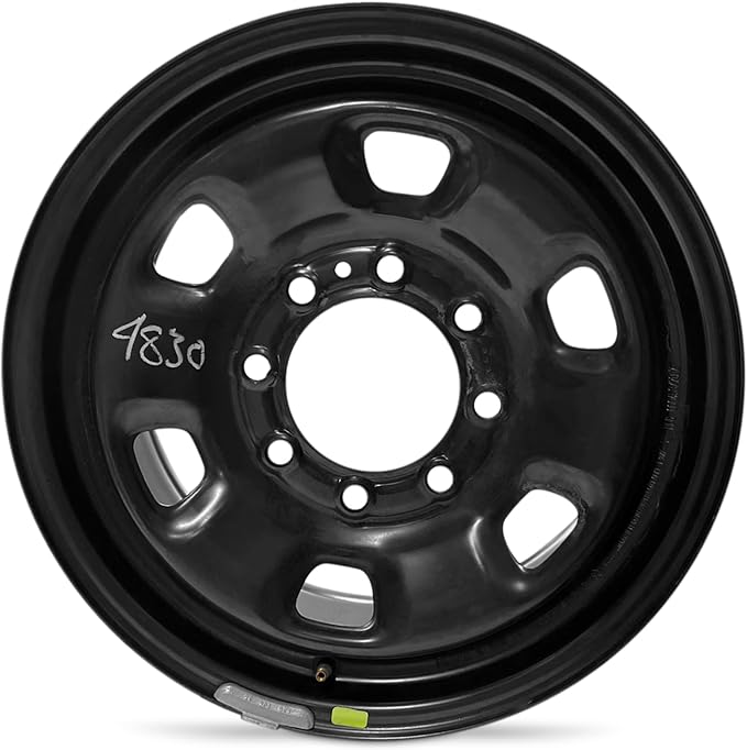 For 2014-2024 Dodge Ram 2500 17 Inch Powder-Coated Black Steel - Genuine OEM Take-Off Rim - Road Ready Truck Wheel