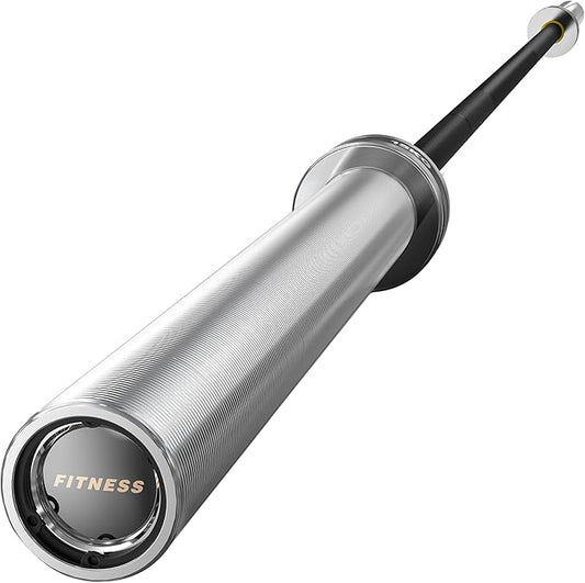 PAPABABE Olympic Barbell, 2-inch 45lb/35lb Weight Bar for Strength Training. 6.5ft/7ft Olympic Bar, 1000lb Plus Capacity, Chrome/Zinc Plating, knurled Grip for Bench Press Deadlift Squat