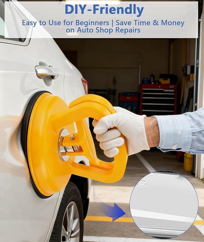 139-Piece Dent Puller Kit– Car Dent Puller Tool Set with Suction Cups & Glue Puller for Auto Body Hail Damage, Crease & Ding Removal