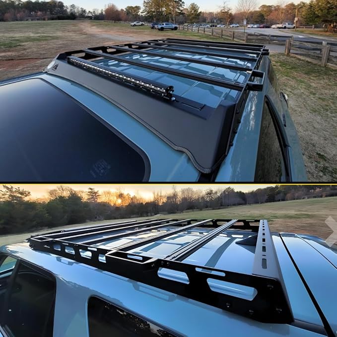 Black Roof Rack Cargo Storage Compatible with 2010-2024Runner (Medium Size)