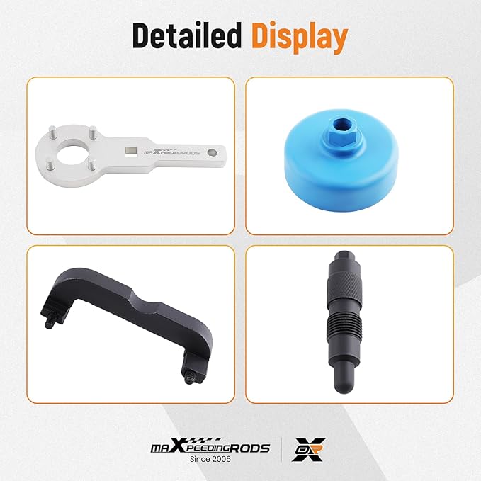 maXpeedingrods Camshaft Alignment Locking Timing Tool Kit for Audi VW 2.0T, 2.4, 2.8, 3.0T, 3.2T, 4.2, 5.2 T40133 T40070 T40026 T40071 T40058 T10172 T40069 T10035 T40079 T40269 T40297 Porsche 3.0T