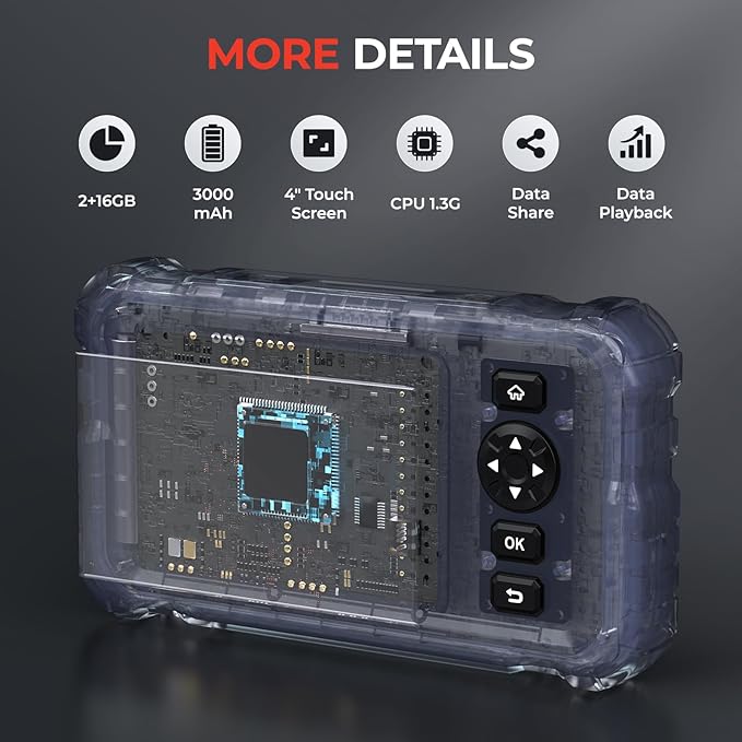 2025 LAUNCH CRP129HD Heavy Duty Truck Scanner with DPF Regen, Speed Limit Adjust Reset, Full System Diesel Semi Truck Diagnostic Tool & Code Reader for Cummins Detroit International Paccar