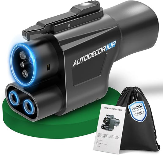 Nacs to CCS1 Adapter, 500A/1000V Tesla Charger Adapter, DC Adapter Fit for Ford, Rivian, GM, Volvo, Polestar, Nissan, Mercedes-Benz, Hyundai, Lucid, Kia, Genesis, and Honda Prologue EVs