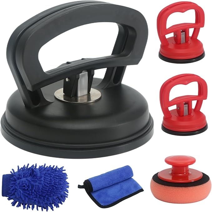 Car Dent Puller Paintless Dent Removal Kit Suction Cup Dent Remover Tool for Car, Black Auto Body Repair Tools Handheld Puller