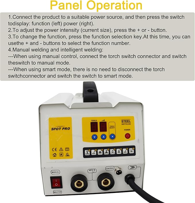 Steel Dent Pulling Machine Stud Welder Car Repair Spot Dent Puller Vehicle Body Dent Pull Tool Kit with Professional Tool Cart 220V