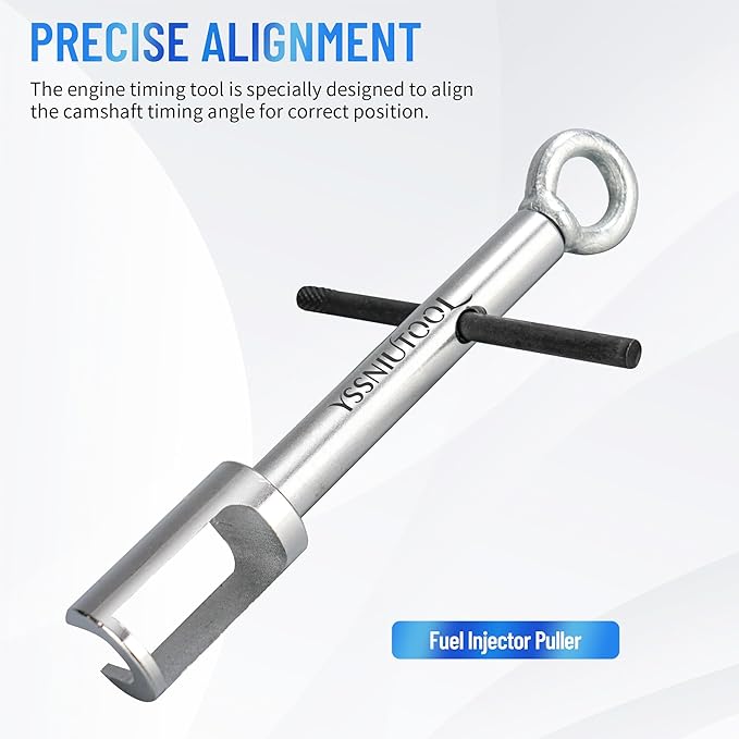 Engine Alignment Locking Timing Tool Kit Compatible with Mercedes Benz M157/M276/M278,with 3PCS Camshaft Adjuster Tool T100 Camshaft Socket, Fuel Injector Puller 276589014000,278589002300