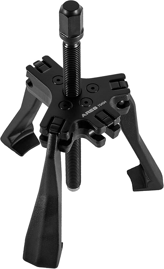 ARES 70434 - Reversible 2/3 Jaw 5-Ton Ratcheting Gear Puller - Chrome Moly Steel Construction - 4-Inch to 5-Inch Adjustable Range - Removes Gears, Pulleys, and Flywheels