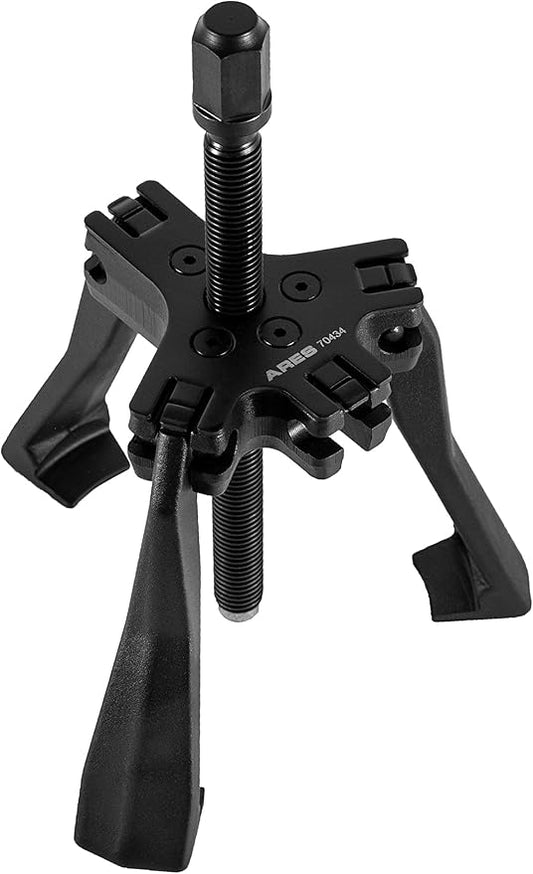 ARES 70434 - Reversible 2/3 Jaw 5-Ton Ratcheting Gear Puller - Chrome Moly Steel Construction - 4-Inch to 5-Inch Adjustable Range - Removes Gears, Pulleys, and Flywheels