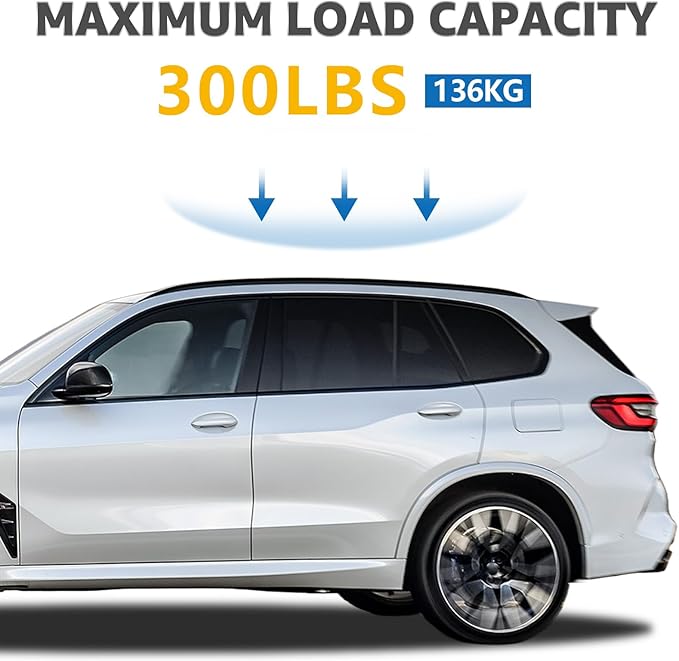 Roof Rack Cross Bars Compatible with BMW X5 G05 2018-2026, Adjustable Aluminum Heavy Duty 300 LBS Anti-Theft Lock Cargo Carrier Rooftop Crossbar Accessories for Bike, Basket, Snowboard, Luggage, Kayak