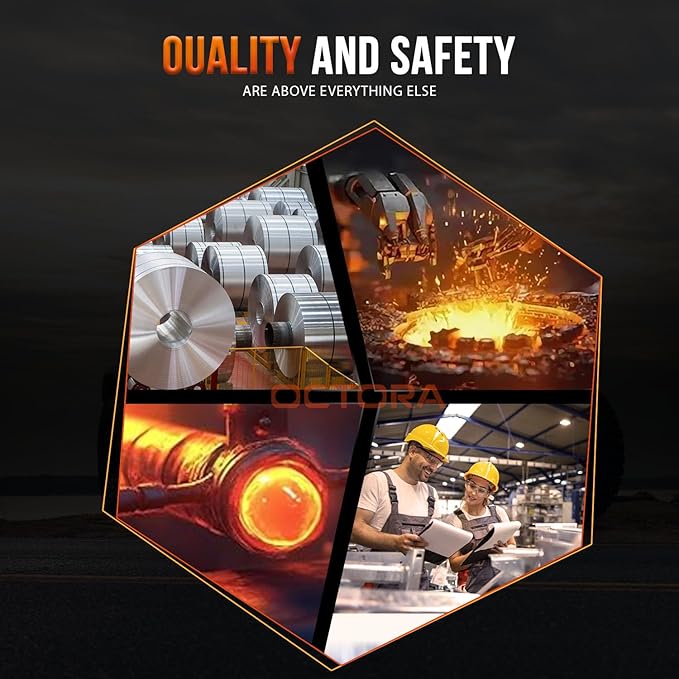 Adjustable Trailer Hitch (Fits 2-Inch Receiver) - Aluminum Tow Hitch with 6-Inch Drop/Rise for Truck (12,500 LBS GTW) - Double Anti-Theft Locking Hitch Pins (Silver, 2inch-6Drop)