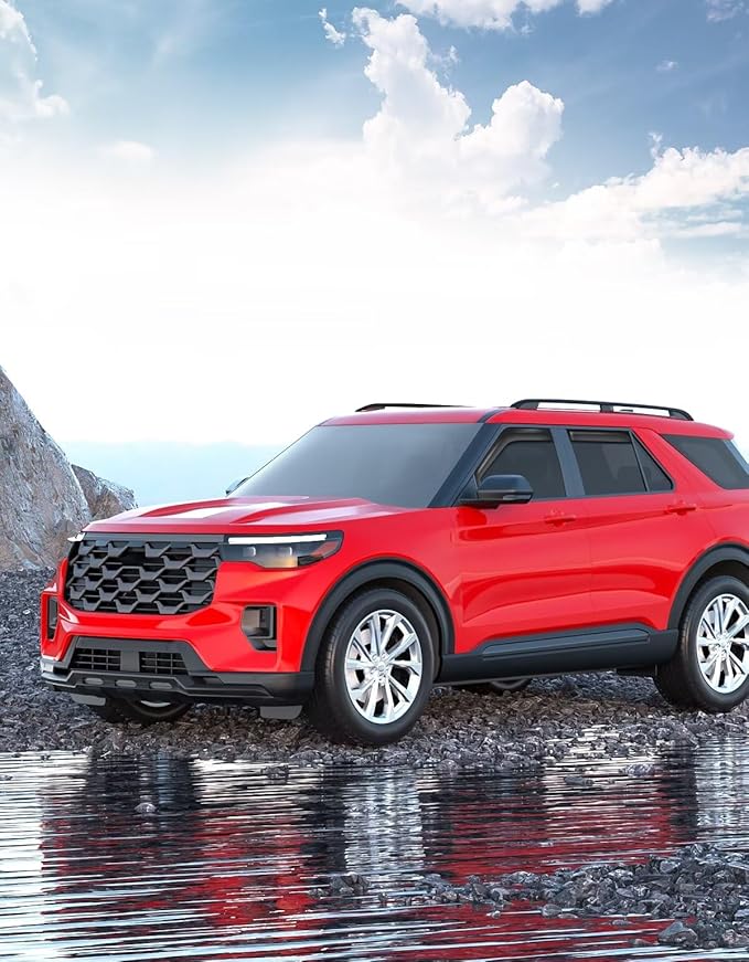 in-Channel Window Rain Guards Fit for Ford Explorer 2020 2021 2022 2023 2024 2025 2026 Extra Durable Window Visors Window Deflectors Vent Visors Vent Shades Car Accessories-4 pcs 2-Q10