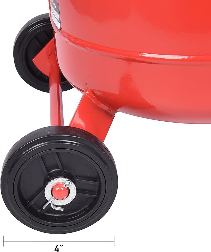 5 Gallon Portable Oil Lift Drain, Steel Oil Drain, Adjustable Height Waster Oil drain for Changing car and Truck Motor Oil, Red