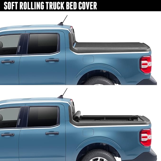 RealTruck TruXedo Lo Pro Soft Roll Up Truck Bed Tonneau Cover | 579101 | Fits 2017 - 2024 Ford F-250/350/450 Super Duty 6' 10" Bed (81.9")