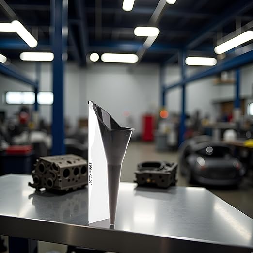 1Pc Black Multi-Function Auto Engine Oil Petrol Change Funnel Long Stem Plastic Funnel for Car Motorcycle ATV Boat Multi-Function Circular and, Large:28cm Oil System Tools (11.02in)