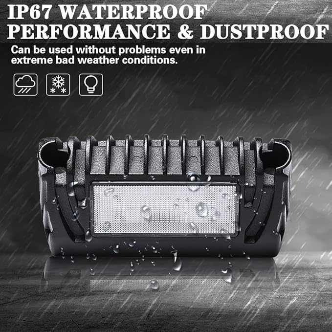 5inch RV Lights Exterior, 2PCS Universal Aluminum RV Porch Light Awning Light Scene Lighting Compatible with RV Outdoor Camper Trailers Porches Towing 5th Wheels Utility Vehicles