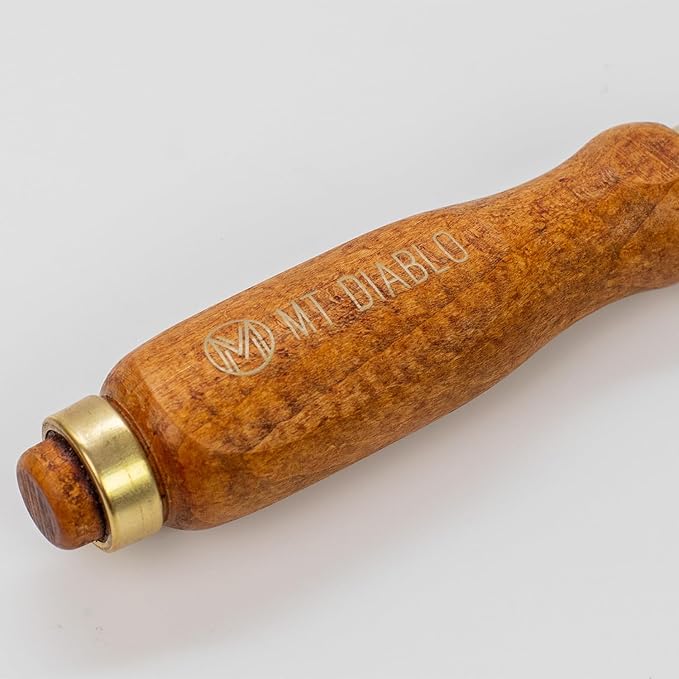 Mt Diablo Woodworking Tools 4 Piece Chisel Set - Premium CV60 Steel Wood Chisel Sets with Ergonomic Handles, Includes 1/4" 1/2" 3/4" 1" Widths - Ideal for Woodworkers - Durable Waxed Canvas Tool Roll