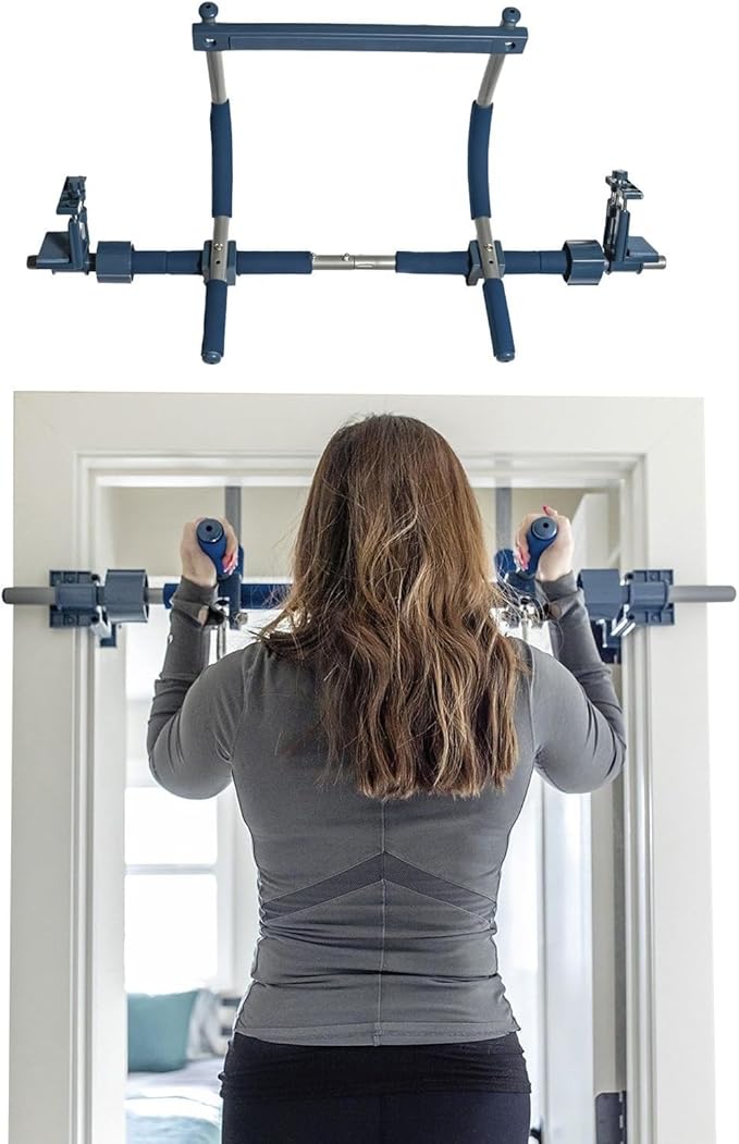 Gym1 Pull Up Bar for Doorway | Door Frame | No Screws Installation for Upper Body Fitness Workout at Home Gym | Made from Professional-Grade Steel