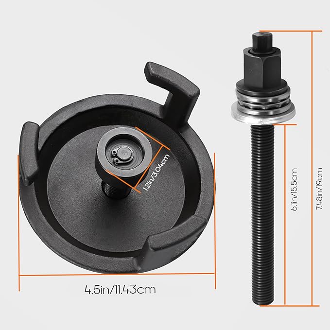 For GM 25264 Harmonic Balancer Puller, Harmonic Balancer Installation Tool for LS ，Crank Pulley Puller for GM Chrysler Jeep Dodge, Harmonic Damper Puller for Engine Balancer Removal Replacement