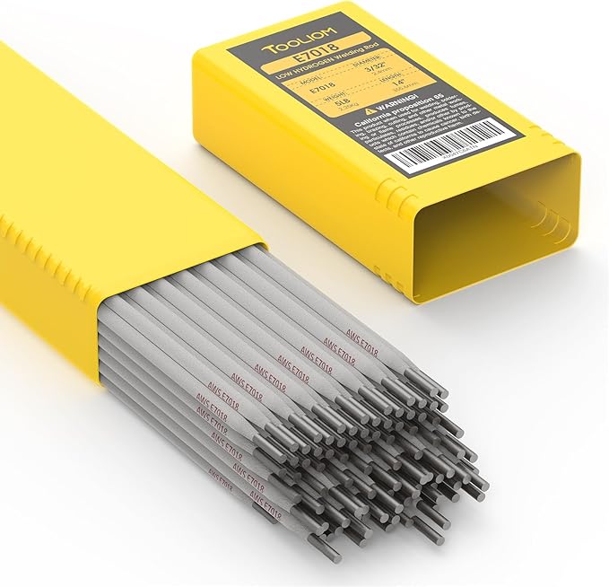 TOOLIOM E7018 Low Hydrogen Welding Rod 3/32" 5LB Carbon Steel Stick Electrodes