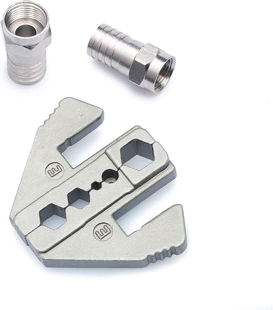 Wirefy Crimping Die for RG-Type Coaxial Cables (RG58/RG59/RG62/RG6) | Interchangeable Quick-Change Die for Wirefy Crimping Tools