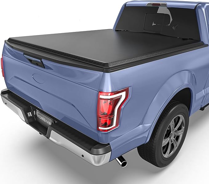 Soft Roll-Up Tonneau Cover Fit for Ford F-150 F150 2015-2025, Fleetside 5.5 Ft Bed