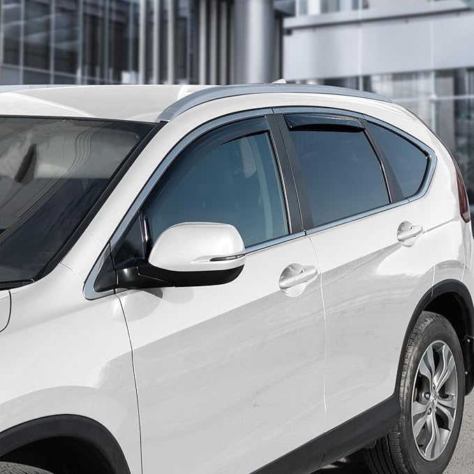 CLIM ART in-Channel Incredibly Durable Rain Guards Compatible with Honda CR-V 2012-2016, Original Window Deflectors, Vent Window Visors, Vent Deflector, 4 pcs. - 612170