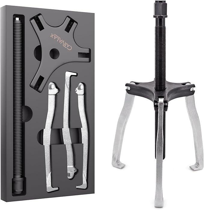 Gear Puller 7 Ton, Heavy Duty CR-V Steel 2 & 3 Reversible Jaw Bearing/Pulley Puller – Professional Automotive & Industrial Tool for Mechanics, DIYers