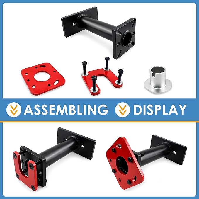 Rear Axle Bearing Puller & Installer Tool Kit w/ABS Tone Ring for Pick-up Trucks & 4Runner 1995-2020 (RED)