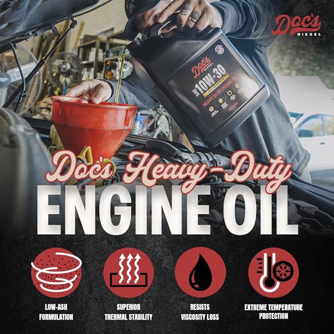 Doc's Diesel 10W-30 Full Synthetic Heavy Duty Diesel Oil DOCS10W30-2 | 2-Gallons