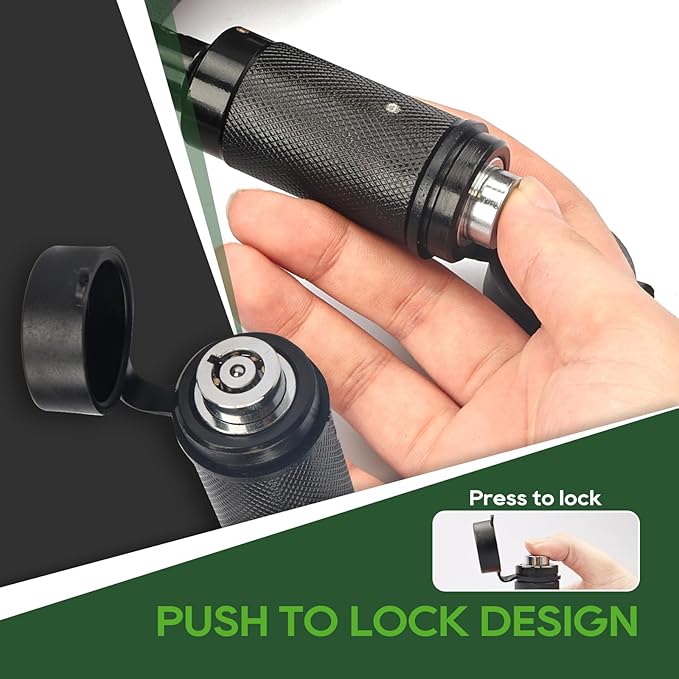 RVGUARD Trailer Hitch Lock 5/8" Dia. for Class III IV 2"& 2-1/2" Receiver, Anti-Theft Steel Locking Hitch Pin with 2 Keys for Towing Trailer/Truck/Bike Rack, 2 Pack