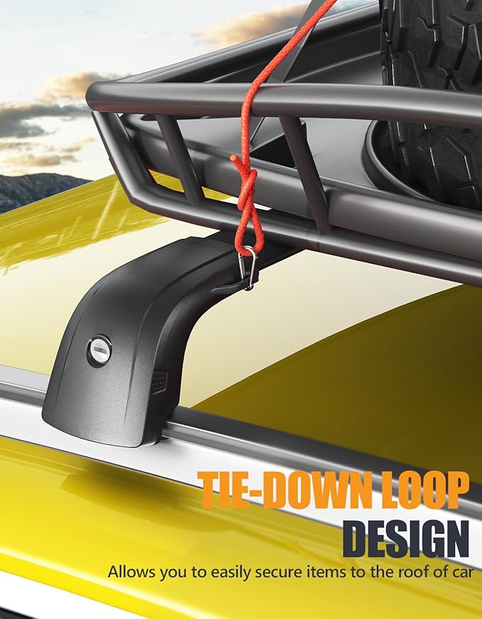 KINGGERI 220lbs Lockable Roof Rack Cross Bars Compatible with Volvo XC60 XC-60 2018-2026, Heavy Duty Anti-Theft Aluminum Roof Rails Crossbars Rooftop Accessories Luggage Racks Carrier