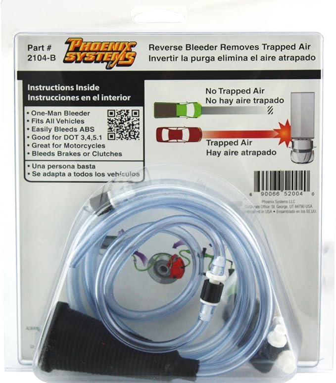 Phoenix Systems 2104-BOT V-5 Light Duty Reverse Brake Bleeder with Refill/Capture Bottle