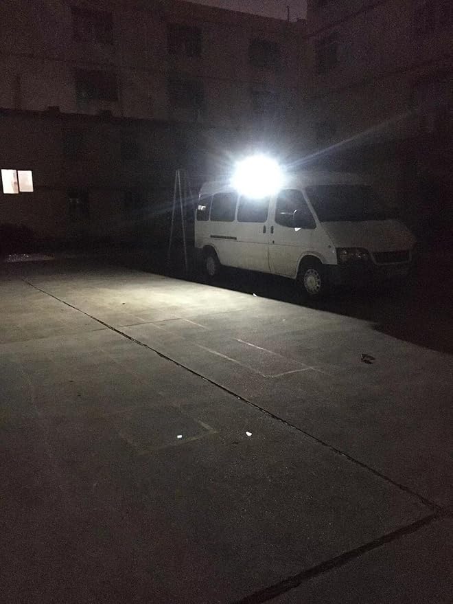 Flood beam Porch Light - LED 20W 2000LM Porch Utility Light - 12/24V DC - Curved Designed Wide Angle - Super Bright - Durable Design - Ideal for RV Trailer Truck Tractor (6000K Xenon White)