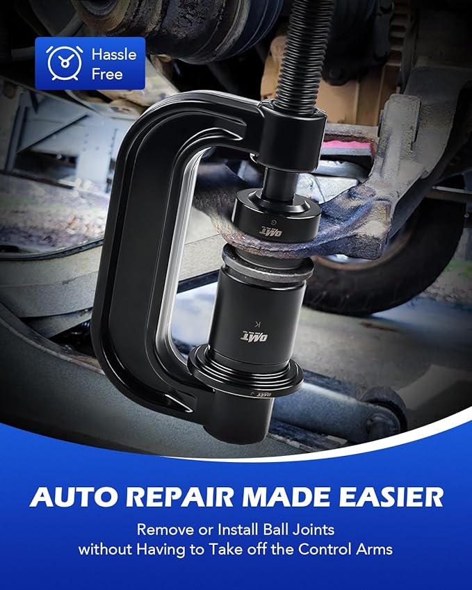 Orion Motor Tech Ball Joint Press Kit, Heavy Duty Ball Joint Removal Tool with 4wd Adapters, Ball Joint Tool for Most 2WD and 4WD Cars and Light Trucks