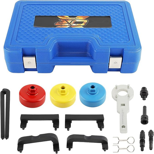maXpeedingrods Engine Camshaft Timing Tool Kit for VW for Audi 2.0T, 2.4, 2.8, 3.0T, 3.2T, 4.2, 5.2 Engine A4 A6 A6L A8 Q5 Q7 R8, T40133 T40070 T40026 T40071 T40058 T10172 T40069 T10035, 15 PCS