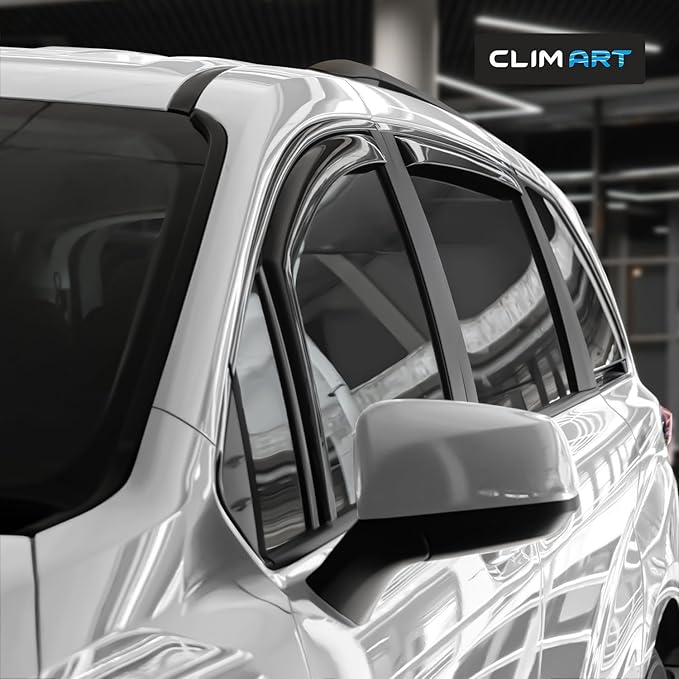 CLIM ART in-Channel Incredibly Durable Rain Guards for Toyota Sienna 2021-2026, Original Window Deflectors, Vent Window Visors, Vent Deflector, 4 pcs. - 410279