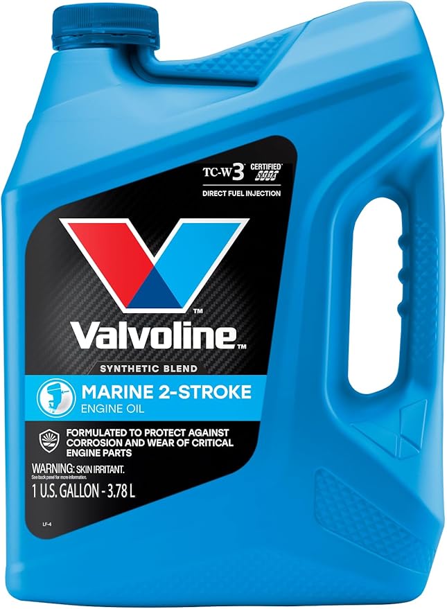 Valvoline 2-Cycle Marine TCW-3 Motor Oil 1 GA, Case of 3