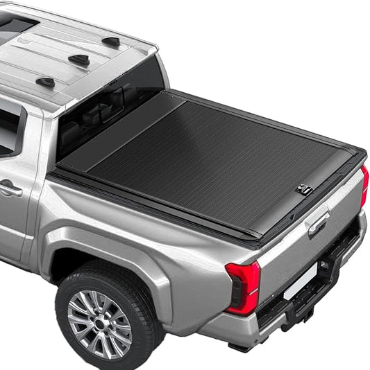 Retractable Truck Bed Tonneau Cover Compatible with 2016 2017 2018 2019 2020 2021 2022 2023 2024 2025 Tacoma (5'/60") Retractable Hard Truck Bed Cover Password Lock