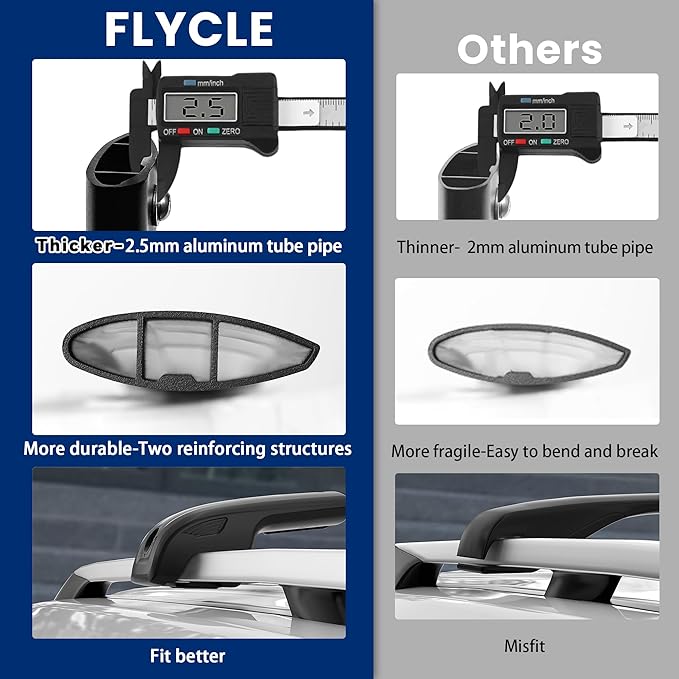 220Lbs Roof Rack Crossbars Compatible with Subaru Ascent 2019-2025 with Anti-Theft Lock, Heavy Duty Aluminum Anti-Corrosion Cross Bar Fit Luggage Luggage Kayaks Bicycles Snowboard