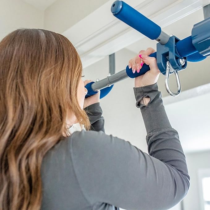 Gym1 Pull Up Bar for Doorway | Door Frame | No Screws Installation for Upper Body Fitness Workout at Home Gym | Made from Professional-Grade Steel