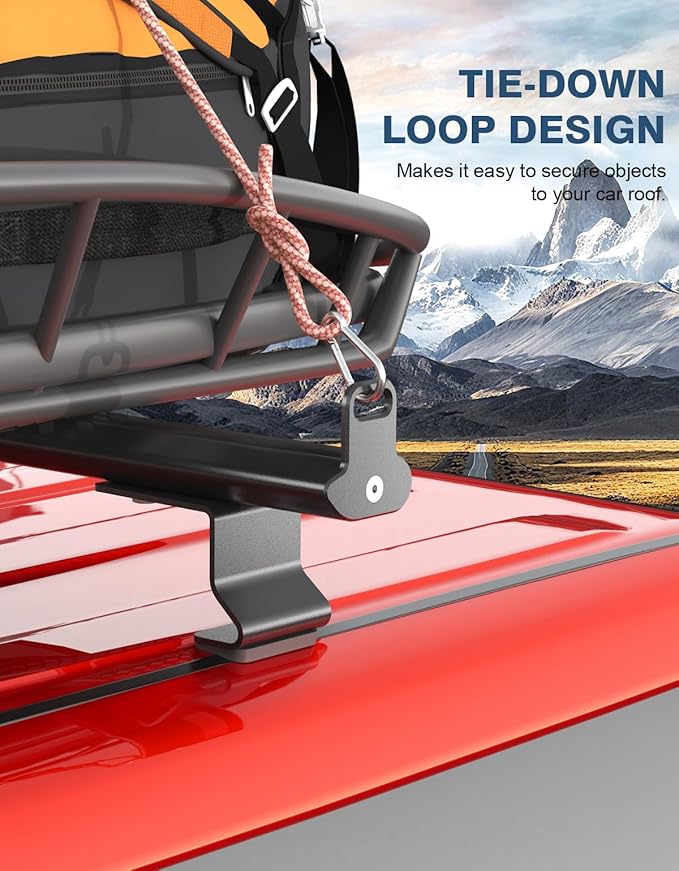 57" Universal Roof Ladder Rack for Van & Pickup Truck Cap & Topper, Roof Rack, 2 Bars, Heavy Duty Aluminum Ladder Roof Van Rack Truck Rack (Drilling Required) Adjustable Ladder Rack (Black)