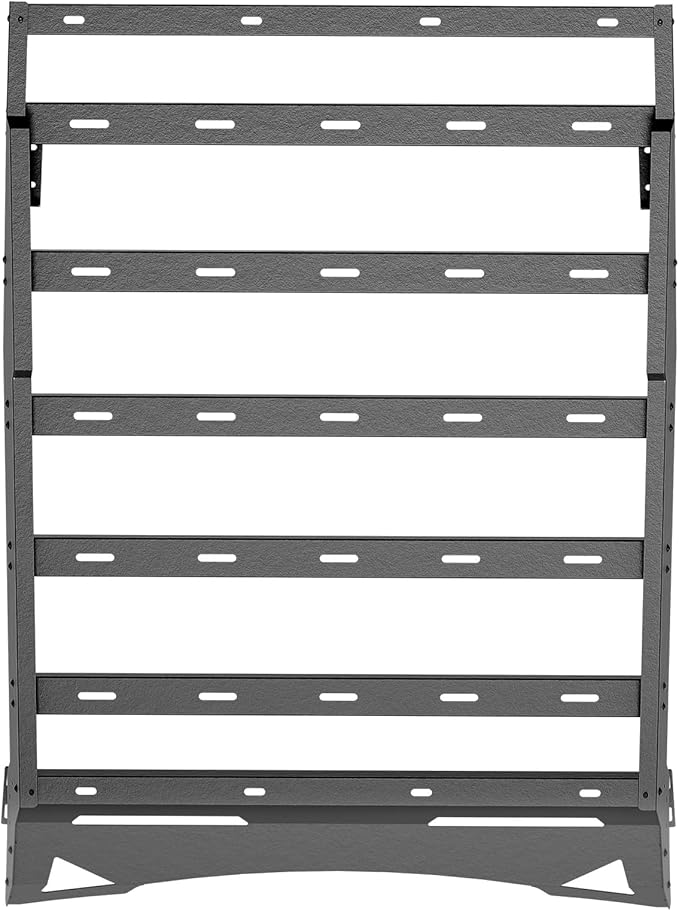 Roof Rack Cargo Basket fits 2005-2023 Toyota Tacoma Crew Cab Cargo Racks, Overland Rooftop Luggage Storage Holder, 150 LBS Platform Style Cargo Carrier for Outdoors Gear