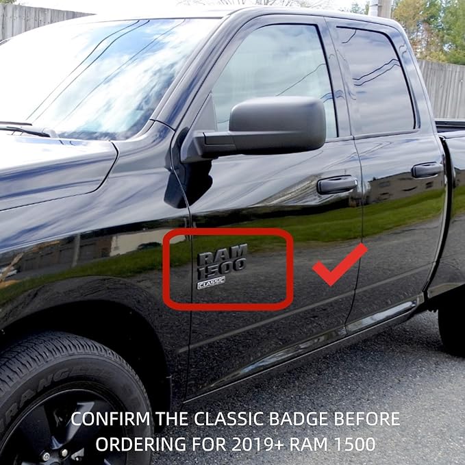 EZ-COVER 6.4' Hard Tri-Fold Truck Bed Cover Compatible for 2002-2026 Dodge Ram 1500 | 2003-2026 Dodge Ram 2500 3500 FRP Tonneau Cover | Fleetside Without Rambox