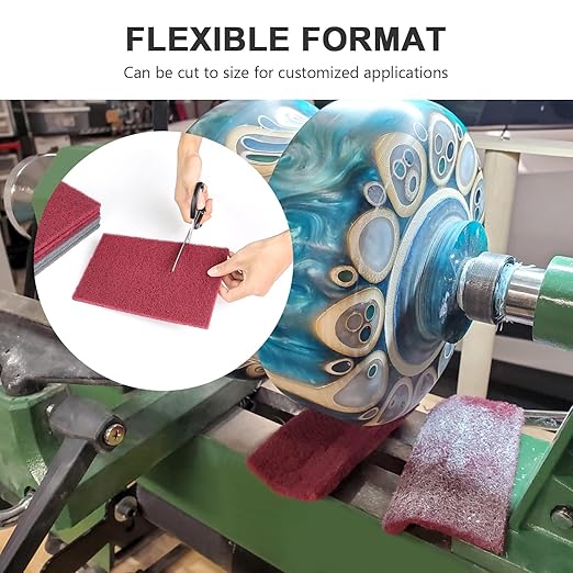 12 Scuff Pad Variety Pack, 4 Each Maroon, Gray, White, Scuffing, Scouring, Sanding, Cleaning, Blending, Paint Surface Prep Adhesion - 6" x 9" Automotive Auto Body 7447&7448&7445