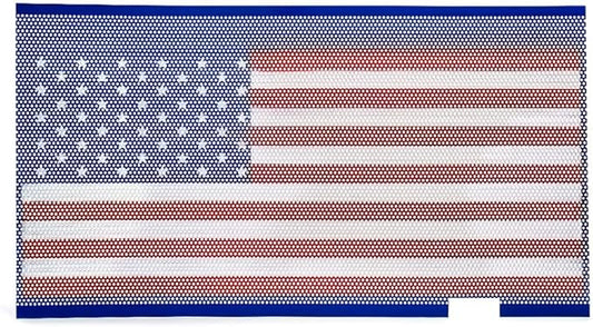Xprite Grill Mesh Insert American Flag Matte Aluminum Alloy Mesh Grille Grid Compatible with 2007-2018 Jeep Wrangler JK JKU