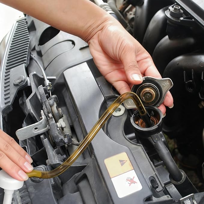 2 Pack Fluid Pump, Fluid Pump for Standard Quart Bottles，10cc Per Pump Stroke, Transmission Fluid Pump with 3rd Hand Adapter, Transfer Gear Oil Transmission and Differential Fluid Pump