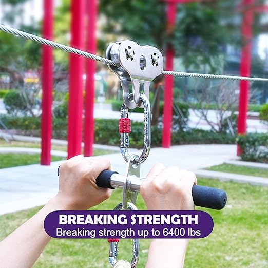 1/4" Stainless Steel Cable, 400 ft, 7X 19 Strands Wire Rope, 6400lbs Breaking Strength, Steel Aircraft Cable for Yard Zipline, Deck Railing, Boat Lifts, Dog Run, Straightening Trees