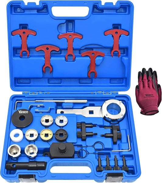 EA888 1.8 2.0 TSI TFSI Engine Camshaft Crankshaft Timing Tool Kit, Compatible with Audi 2.0T, VW VAG 2006-2018, T10354 T10355 T40271 T10352 T10368 T40196 T40191 T40267 T40266 T40011, 29 Pcs